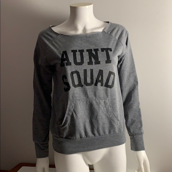 Tops - Aunt Squad Soft Grey Sweater